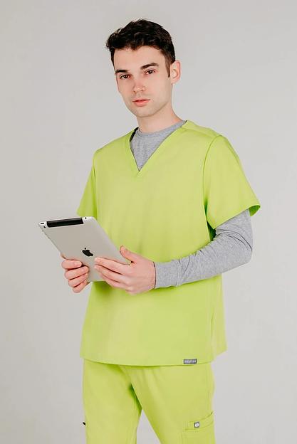 Топ медицинский Indiform мужской IF6-03-05-1, 97 Juicy salad, опт фото 1