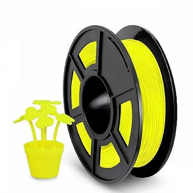 Филамент NVPRINT TPU Yellow для 3D печати диаметр 1.75мм длина 165 метров масса 0,5 кг фото 1
