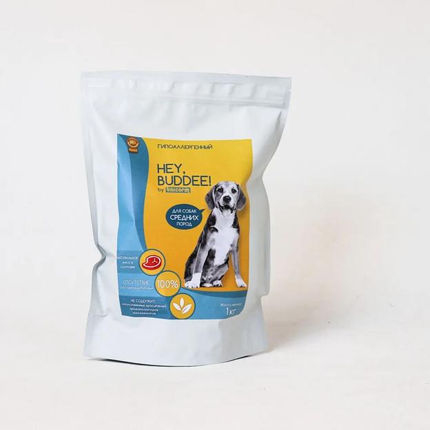 Сухой корм гипоаллергенный полнорационный для взрослых собак средних пород с говядиной и рисом, 1 кг фото 5