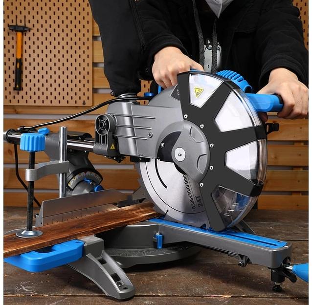 Торцовочная пила Deko DKMS305 Laser 2550Вт 4000об/мин d=305мм фото 8