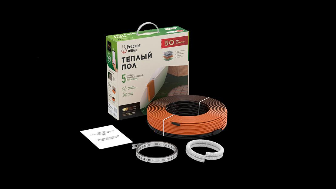 Кабель нагревательный для теплого пола Русское тепло РТ-1900-95.0 фото 1