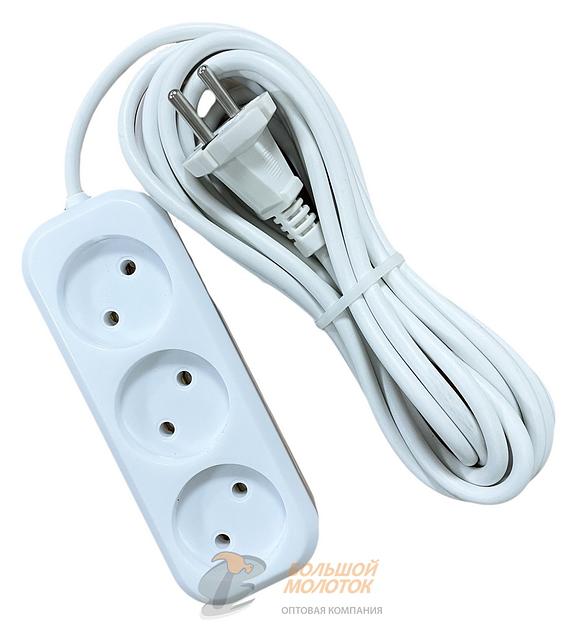 Удлинитель   СТАНДАРТ  3 м Р16-010 10А 3 гн ПВС 2*1 /45 фото 1