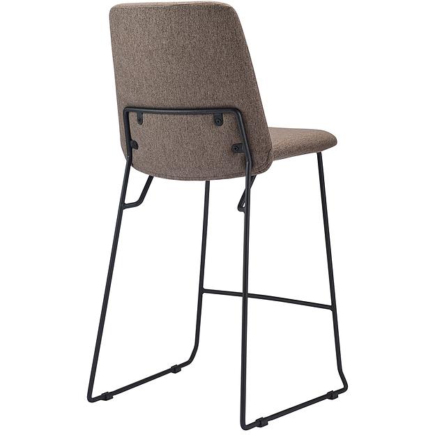 Стул барный Niels, рогожка, темно-коричневый фото 4