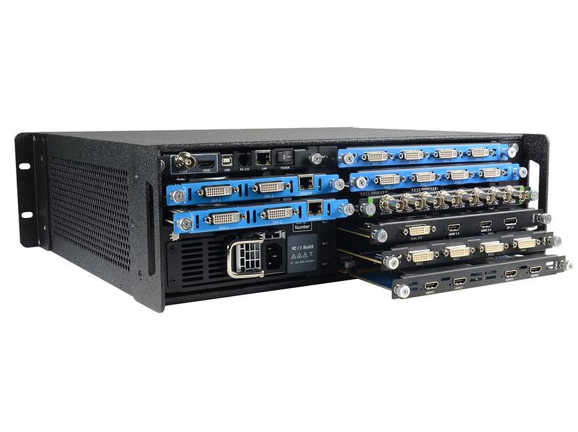 Презентационный видеопроцессор RGBlink X3 express DVI, 4 слота для модулей входа, 2 слота для модулей выходов фото 3