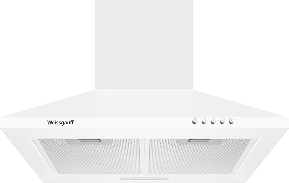 Вытяжка каминная Weissgauff Zosma 50 PB WH белый управление: кнопочное (1 мотор) фото 2