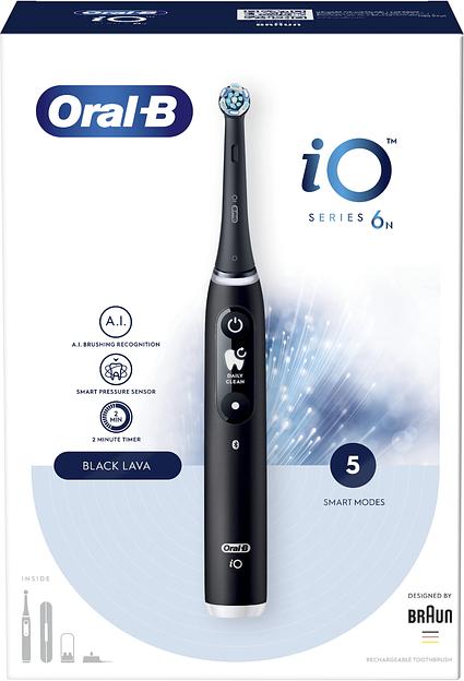Зубная щетка электрическая Oral-B iO_S6_Black Lava_Ultimate Clean черный фото 3