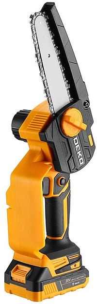 DEKO DKCHS 20-6 PRO Пила цепная аккумуляторная [083-2011] { 20В, 2x2.2Ач, 2 шины и 2 цепи } фото 2