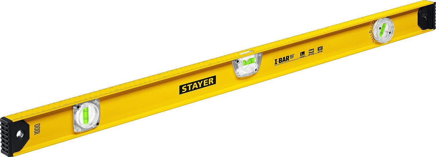 STAYER I-Bar 180˚, 1000 мм, двутавровый, уровень с поворотным глазком (3470-100) фото 1