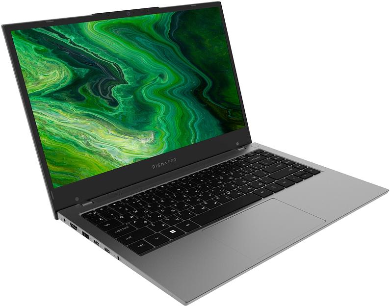 Ноутбук Digma Pro Fortis M Core i5 1334U 16Gb SSD512Gb Intel Iris Xe graphics 14.1" IPS FHD (1920x1080) Windows 11 Pro grey WiFi BT Cam 4000mAh (DN14P5-ADXW04) фото 4