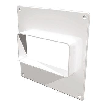 Площадка торцевая горизонтальная пластиковая с фланцем Эра ПТГ - 612ПТВ - 60х120 мм фото 1