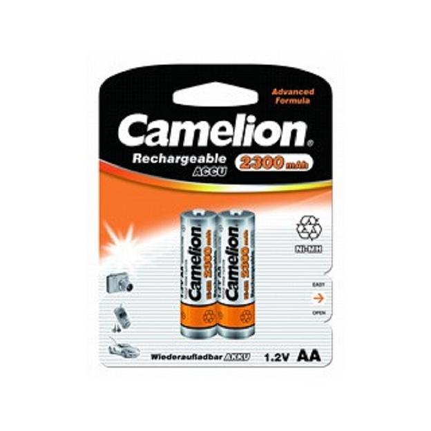Camelion AA-2300mAh Ni-Mh BL-2 (NH-AA2300BP2, аккумулятор,1.2В) (2 шт. в уп-ке) фото 1