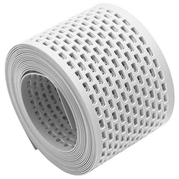 Лента вентиляционная Grand Line ПВХ для карниза 100х5000 5 м белая фото 1