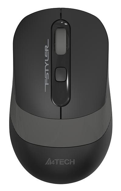 Мышь A4Tech Fstyler FG10S черный/серый оптическая (2000dpi) silent беспроводная USB (4but) фото 1