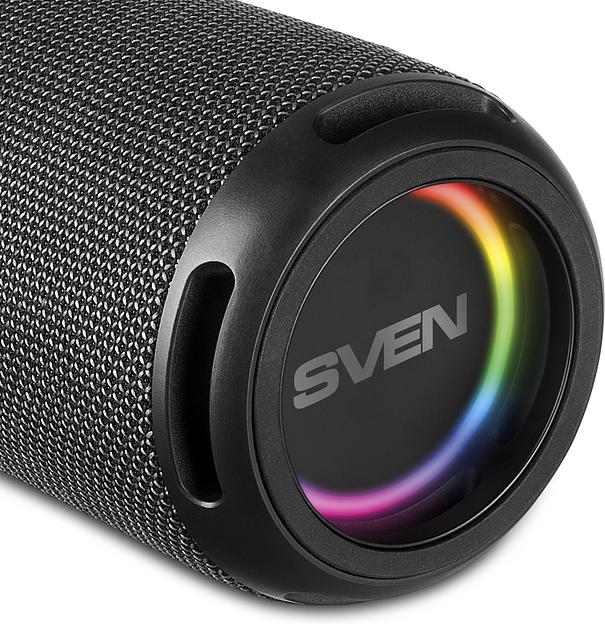 SVEN PS-150, черный (10 Вт, Waterproof (IPx4), TWS, Bluetooth, FM, USB, 1200мА*ч) фото 6