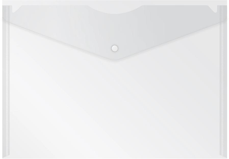 Конверт на кнопке Silwerhof Eco SE-PK120/CLEAR A4 пластик 0.12мм прозрачный фото 1