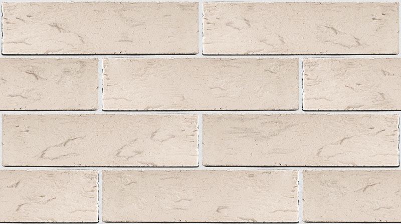 Кирпич лицевой одинарный фактурный «Гляссе» (Белые сливки) Лофт фото 2