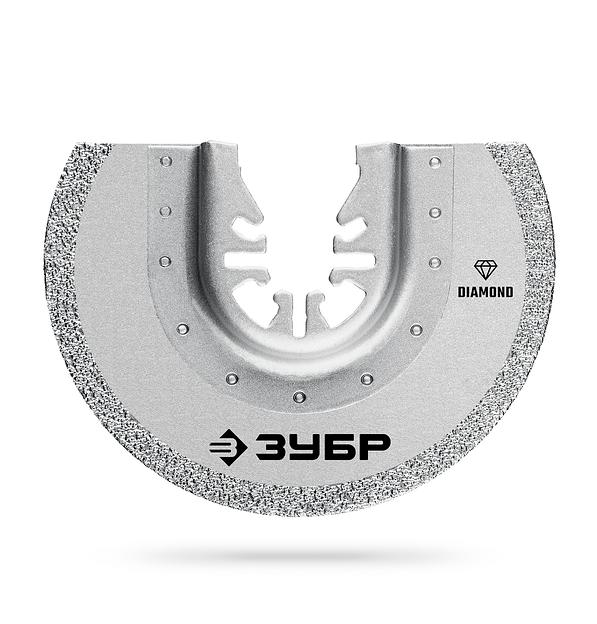 ЗУБР DIAMOND 85x2.0 мм полотно пильное с алмазным зерном Р50: керамика, бетон, кирпич, UniLock (15554-85) фото 1