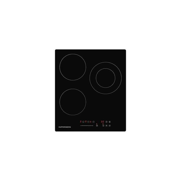 Электрическая варочная поверхность KUPPERSBERG ECS 403, конфорок: 3 шт., стеклокерамика, независимая, черный фото 1