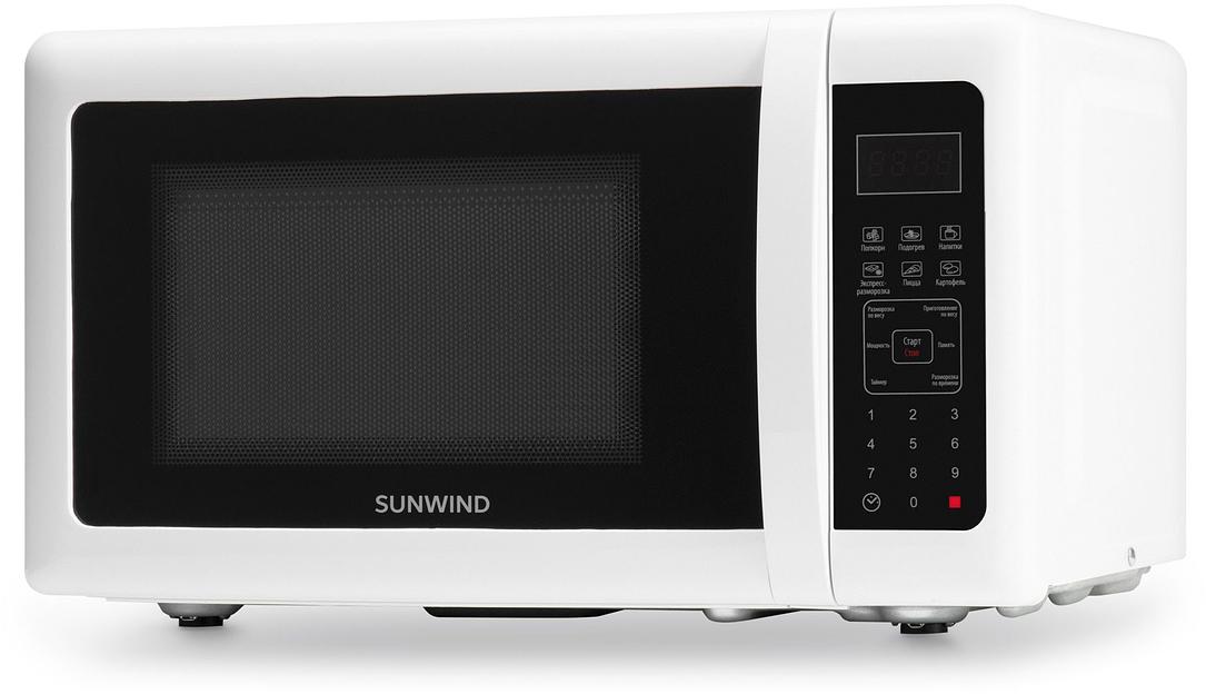 Микроволновая Печь SunWind SUN-MW005 20л. 700Вт белый/черный фото 1