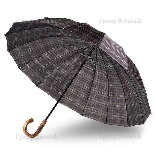 Зонт-трость Bugatti механический DOORMAN CHEK GREY 71762001BU фото 3