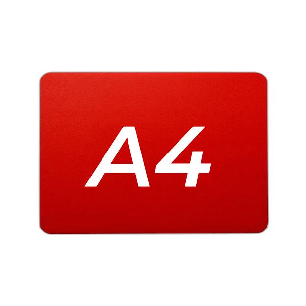 Ценник 297*210 мм. А4 меловой красный без подставки /1/ фото 1