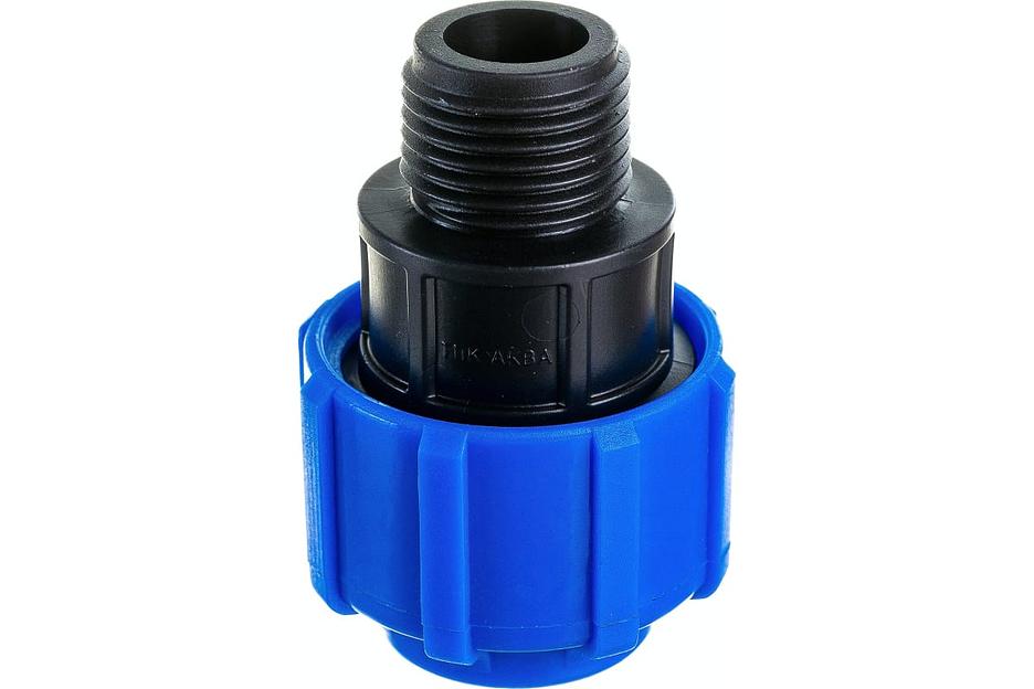 Муфта ПНД компрессионная НР 32x3/4' фото 2