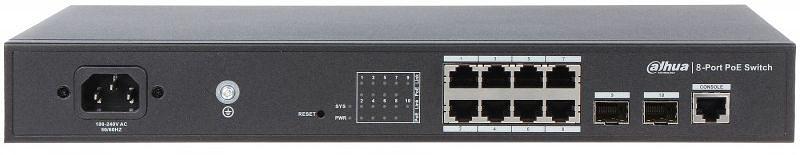 Коммутатор Dahua DH-PFS4210-8GT-150 8G 2SFP 8PoE+ 150W управляемый фото 1