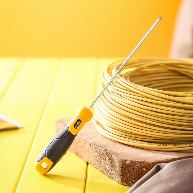 Крестовая отвертка Deli DL633150 PH0x150мм Материал: CR-V. Двухкомпонентная ручка. Хромированная. фото 4