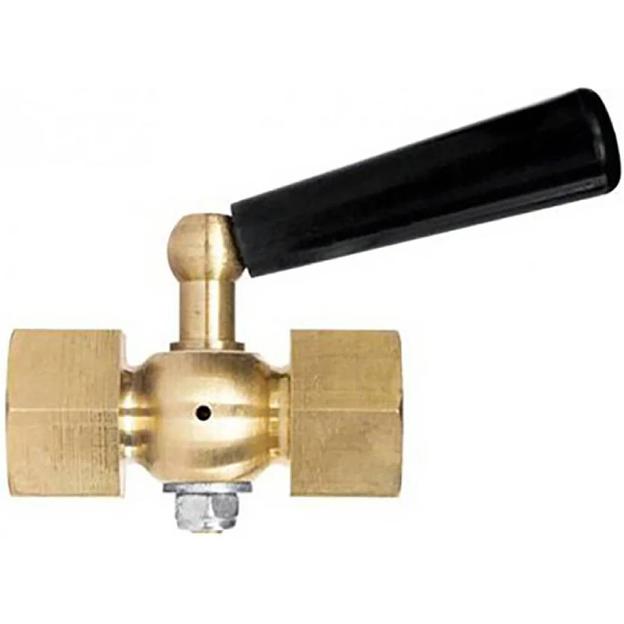 Кран Росма для манометра 3-ходовой латунь G1/2" ВР/ВР Ду 15 фото 1