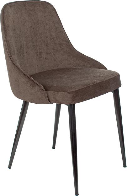 Стул Бюрократ KF-5 коричневый Light 10 металл черный на ножках (KF-5/LT-10_AGAVA) фото 1