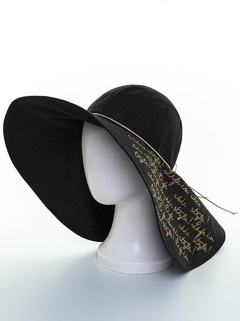 Макси шляпа стиль росчерк лен опт фото 1