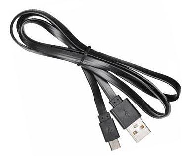 Кабель Buro BHP MICROUSB 1M FLAT USB (m)-micro USB (m) 1м черный плоский фото 1