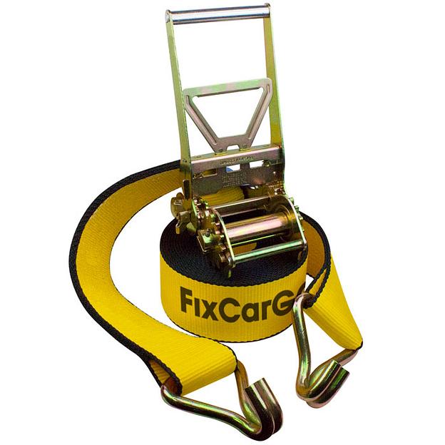 Ремень крепления груза 100 мм. 15 т. 10 м. механизм с двойной зубчатой передачей «ЭКОНОМ» фото 1