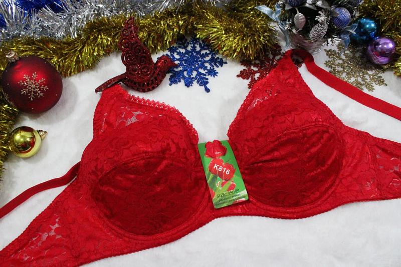 Бюстгальтер № 3-4 на мягком поролоне Арт. К816-5536 с кост.тюльпаны (75-100) (к.4335) фото 1