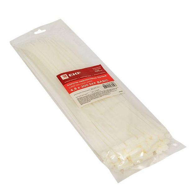 EKF plc-c-4.8x300 Хомут нейлоновый (4,8х300) (100шт.) EKF Basic фото 3