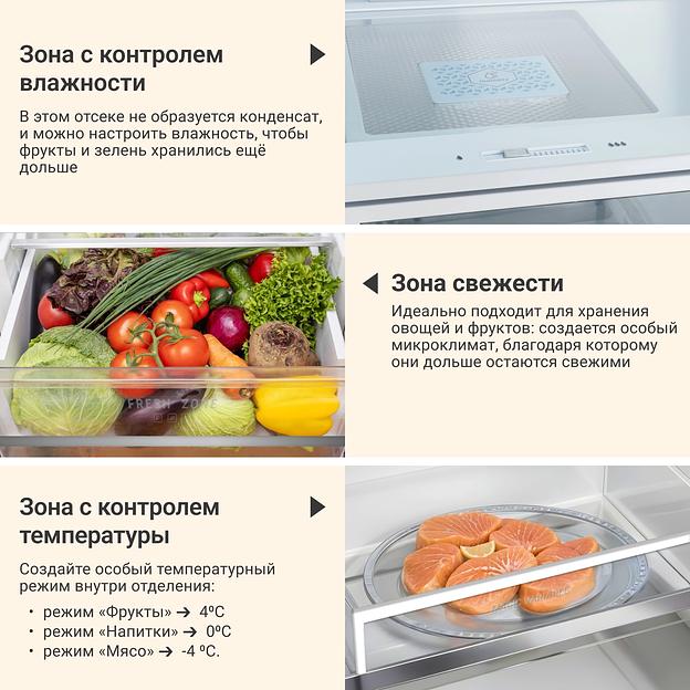 Холодильник Tesler RFD-427BI 2-хкамерн. графит глянц. инвертер фото 9