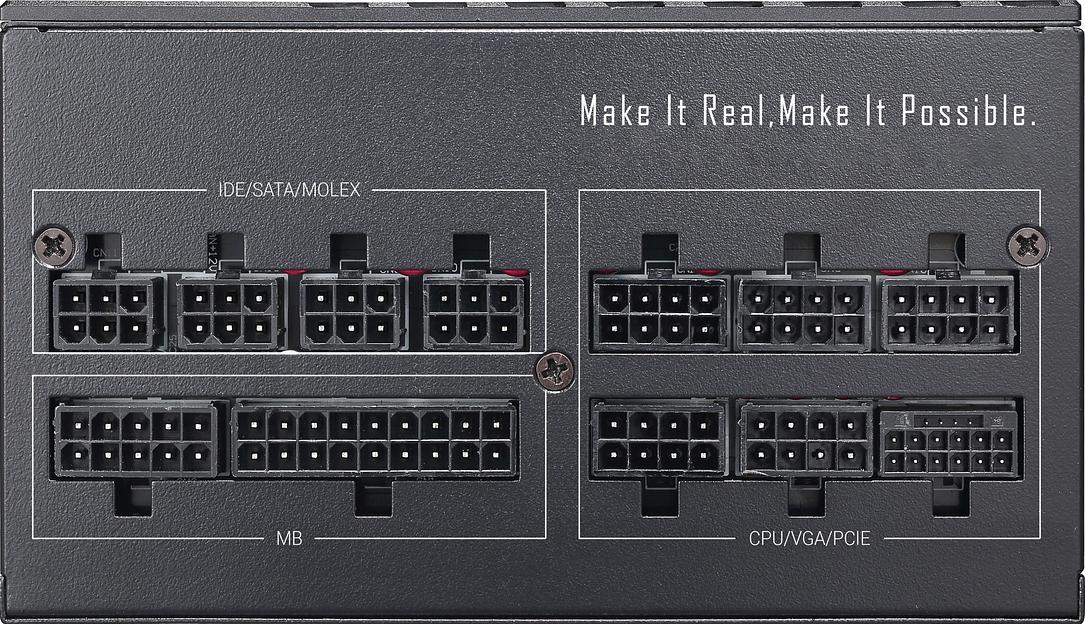 Блок питания Formula ATX 1200W VL-1200G5 MOD Gen5 80+ gold 24pin APFC 140mm fan lt.blue LED 7xSATA Cab Manag RTL фото 2