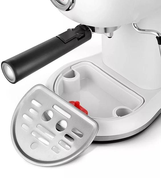 Кофеварка рожковая Kitfort КТ-7219 1100Вт белый фото 5