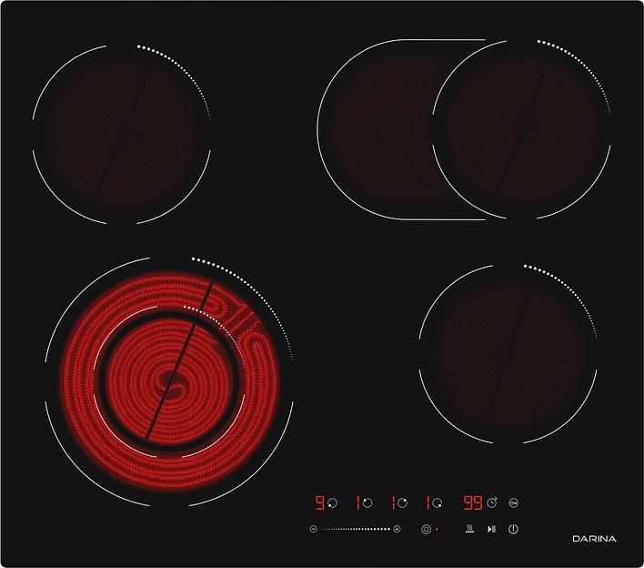 Варочная поверхность Darina 6Р Е 328 B черный фото 5