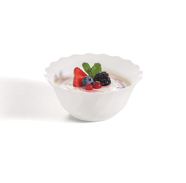 Салатник d=125 мм. 300 мл. h=55 мм. Трианон волнистый край (30187) (H4917) (V5273) /6/36/2268/ фото 1