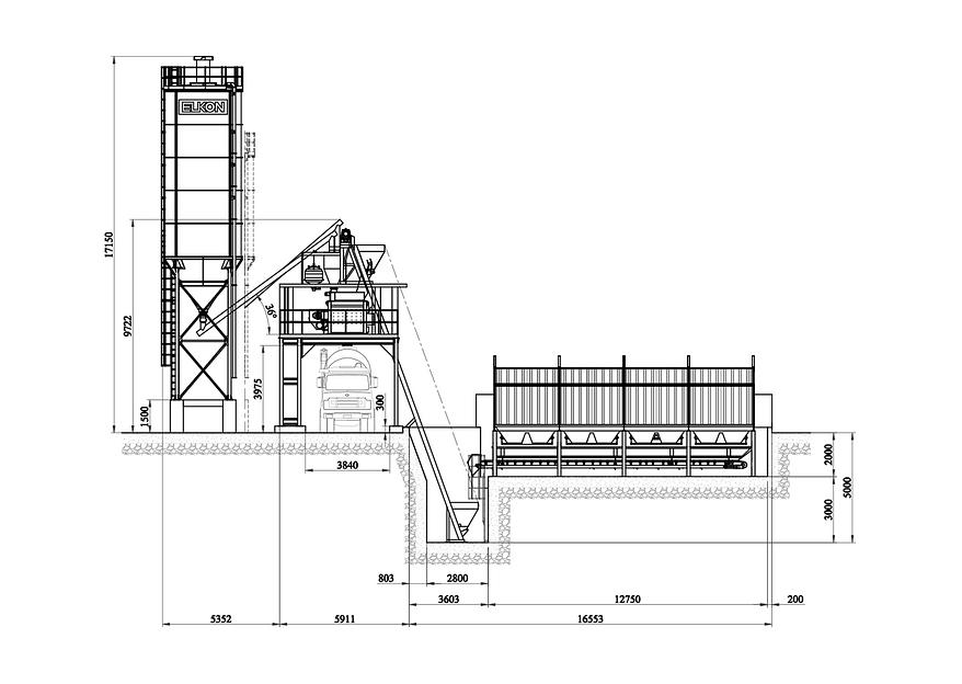 Стационарный бетонный завод ELKOMIX 60 фото 5
