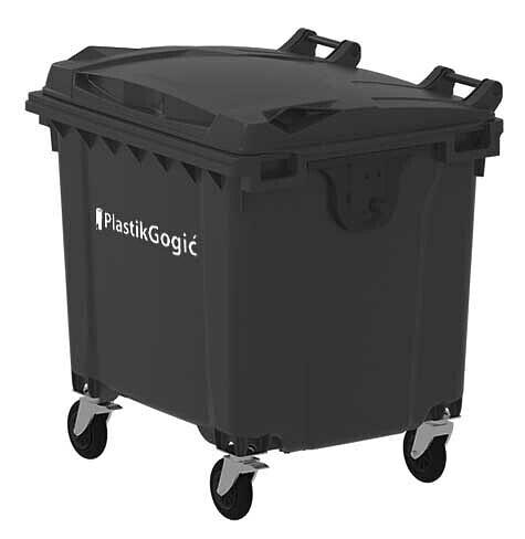 Евроконтейнер Gogic 1100 л серый фото 1