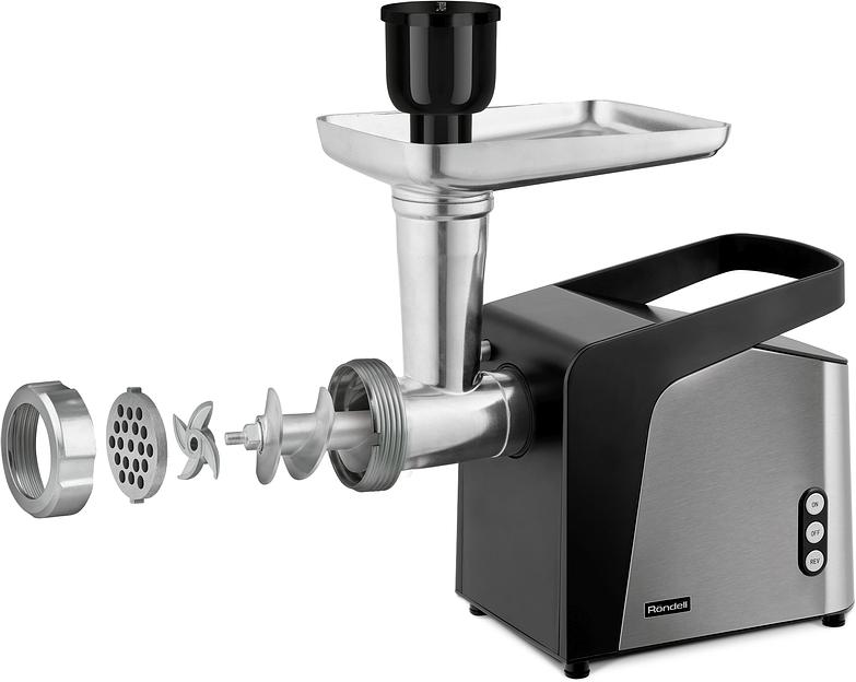 Мясорубка Rondell RDE-1455 2000Вт стальной фото 3