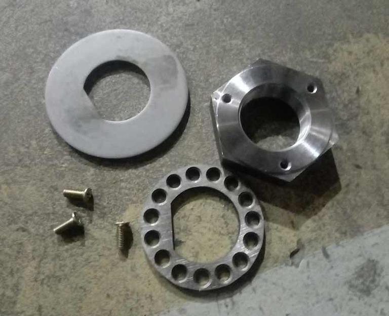 Гайка передней ступицы с мелкой резьбой FAW J6 3001061-367 фото 2