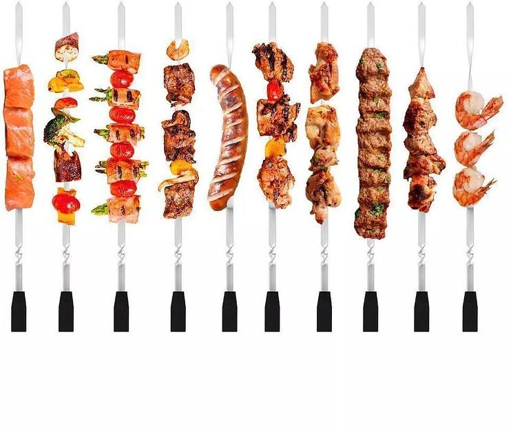 Шашлычница электрическая Kitfort КТ-1407 900Вт нержавеющая сталь/оранжевый фото 9