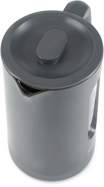 Чайник электрический Hyundai HYK-G4508 1.5л. 1700Вт серый/прозрачный корпус: стекло фото 5