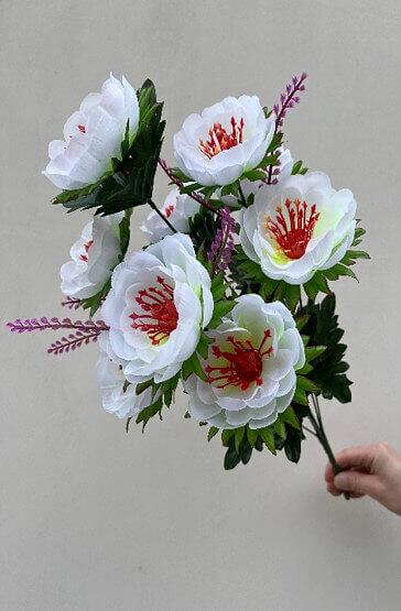 Искусственные цветы ПластЦвет «9 камелий» ОПТ фото 1