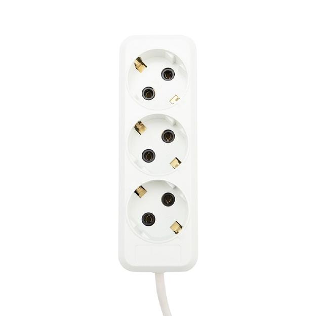 Rexant (11-8735) Удлинитель 3 гнезда, 5м, 3х1,0мм?, с/з, белый фото 1