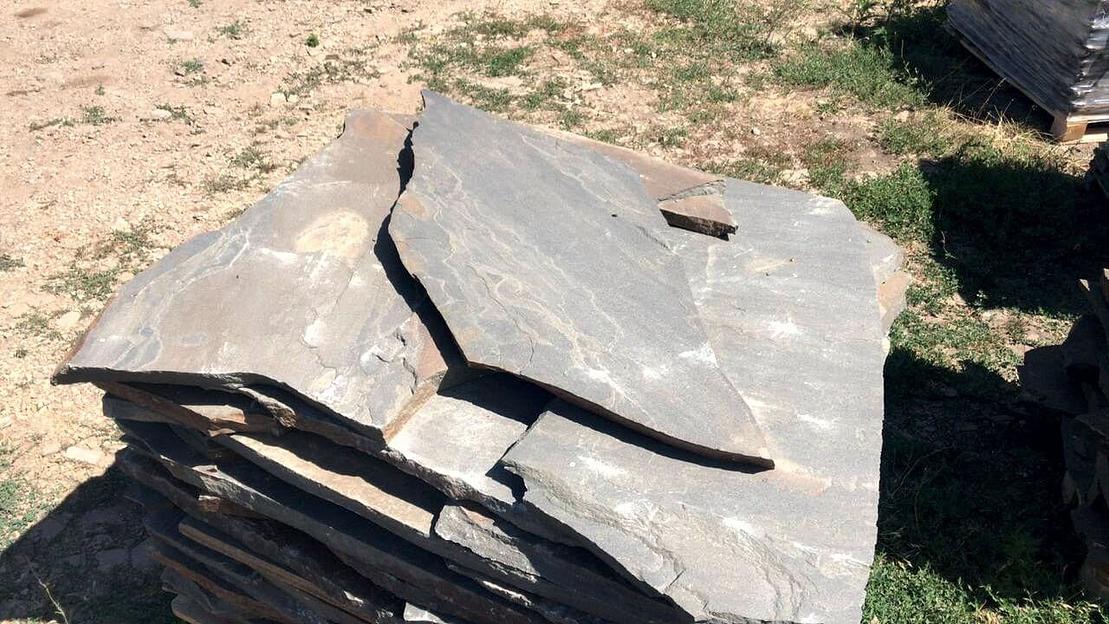 Песчаник плитняк Синий /м2 (30 мм) фото 1