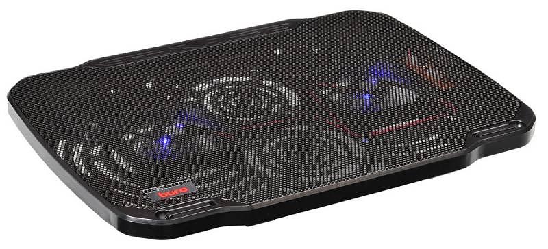 Подставка для ноутбука Buro BU-LCP156-B208 15.6"355x260x21мм 2xUSB 2x 80ммFAN 560г металлическая сетка/пластик черный фото 3